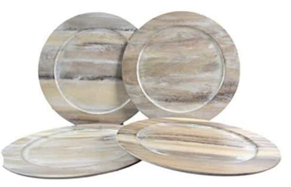 Stylish Wooden Plate Chargers