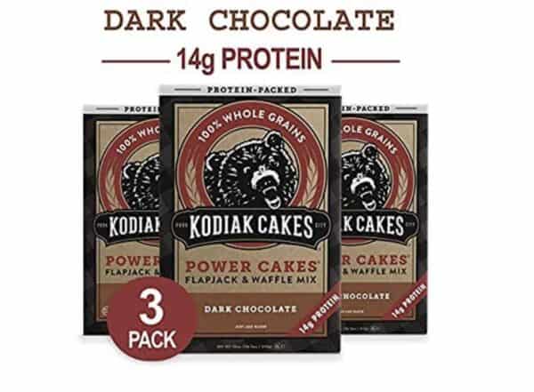 a 3 pack of kodiak dark chocolate muffin mix