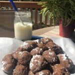 a tower of chocolate cookie bon bon