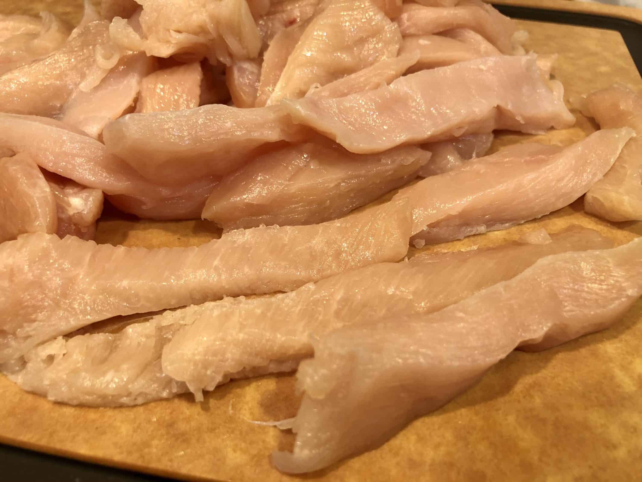 Thinly sliced chicken cutlets