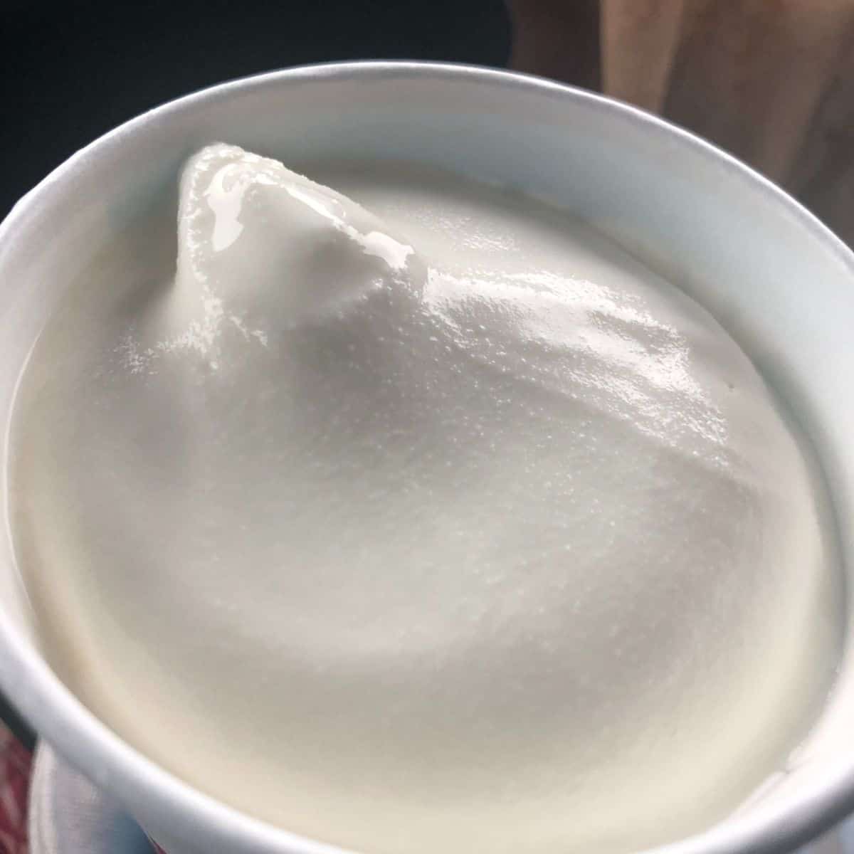Wendy's Vanilla Frosty in a white cup