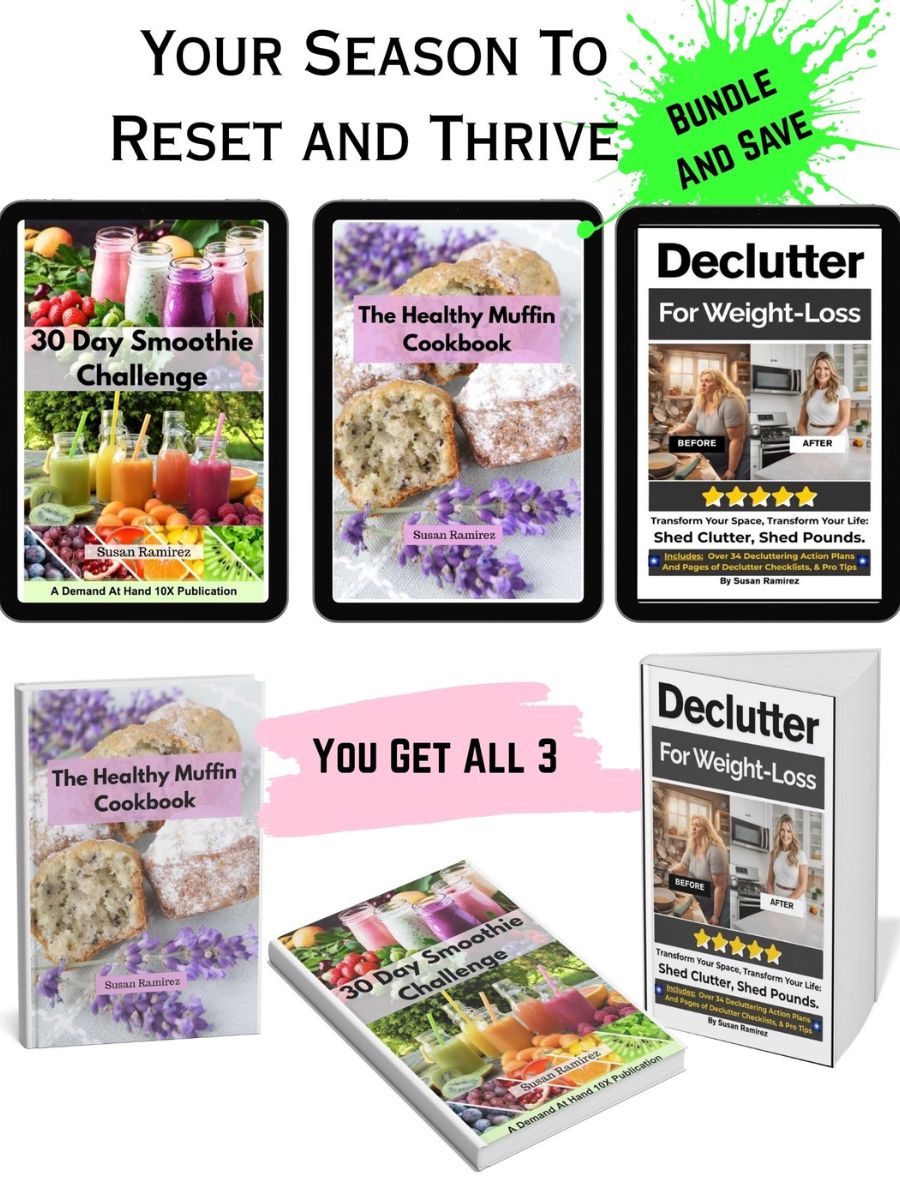 Digital Books 30 Day Smoothie Healthy Muffin Cookbook and Declutter for Weightloss