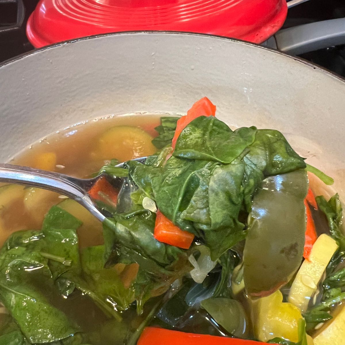 Homemade zero point WW vegetable soup