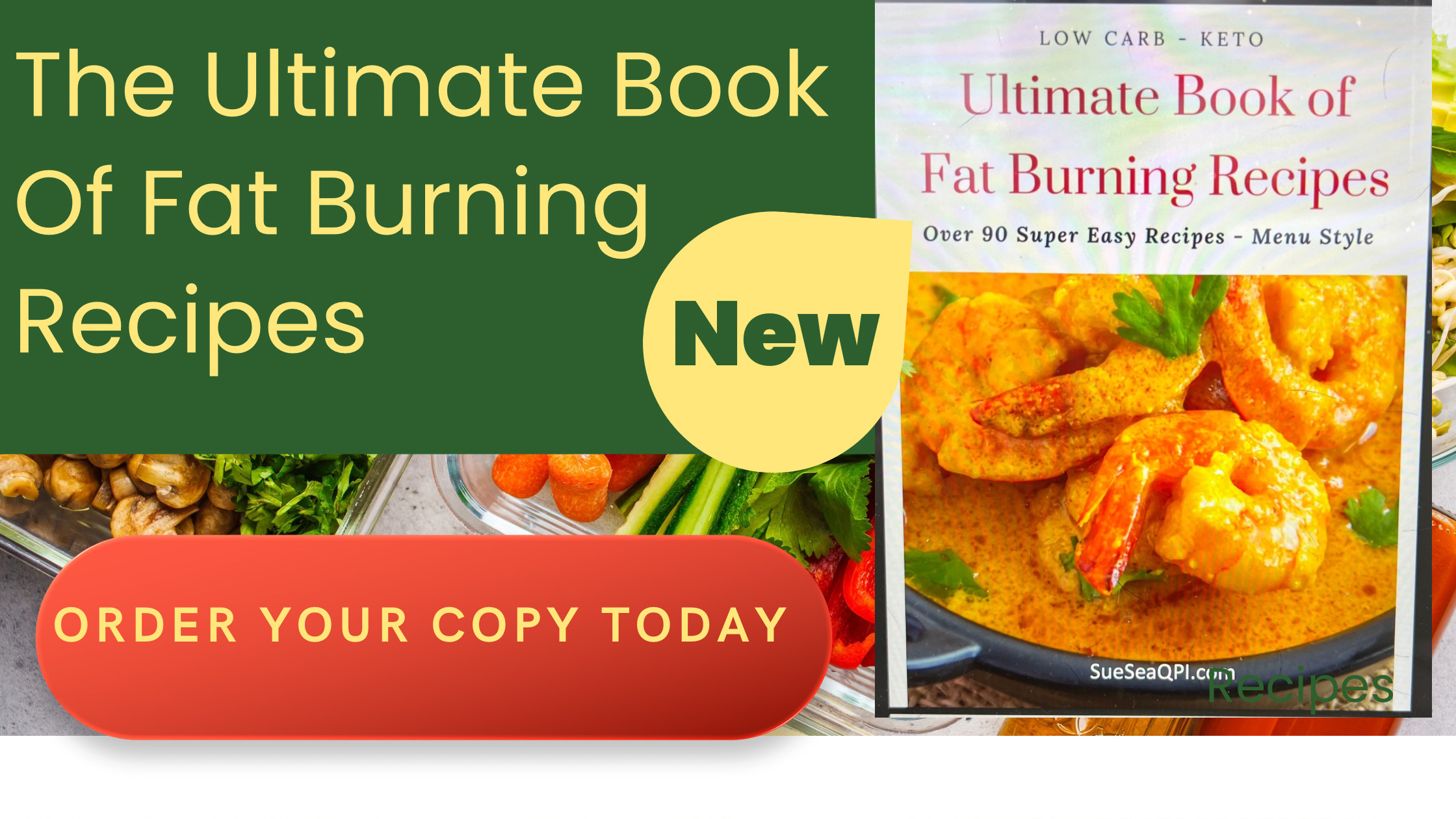 The Ultimate Book Of Fat Burning Recipes Banner
