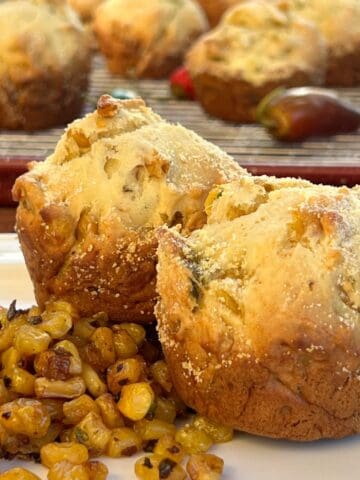 Sweet corn jalapeño muffins