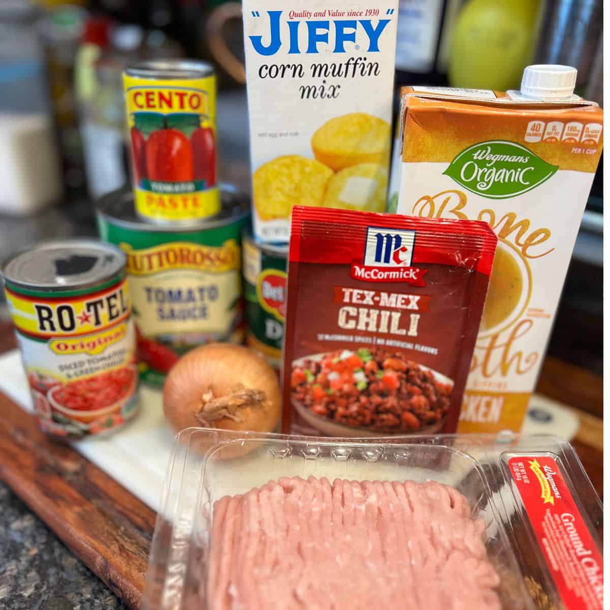 Lightened up Tex Mex Ingredients