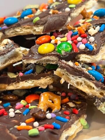 Dark Chocolate Toffee Bark Christmas Crack