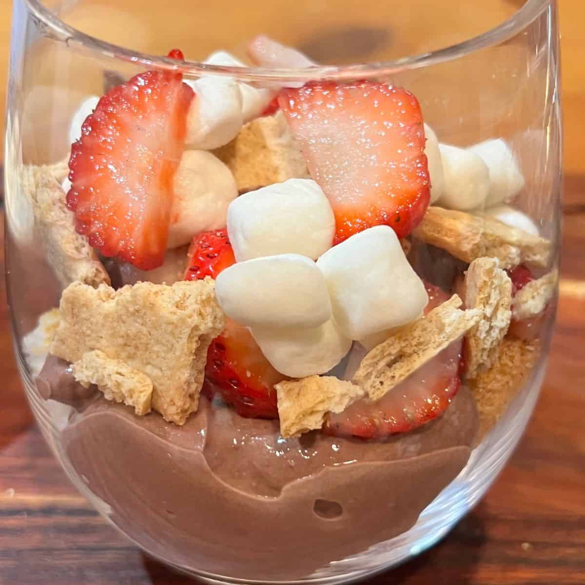 Strawberry S'mores Parfait Cup