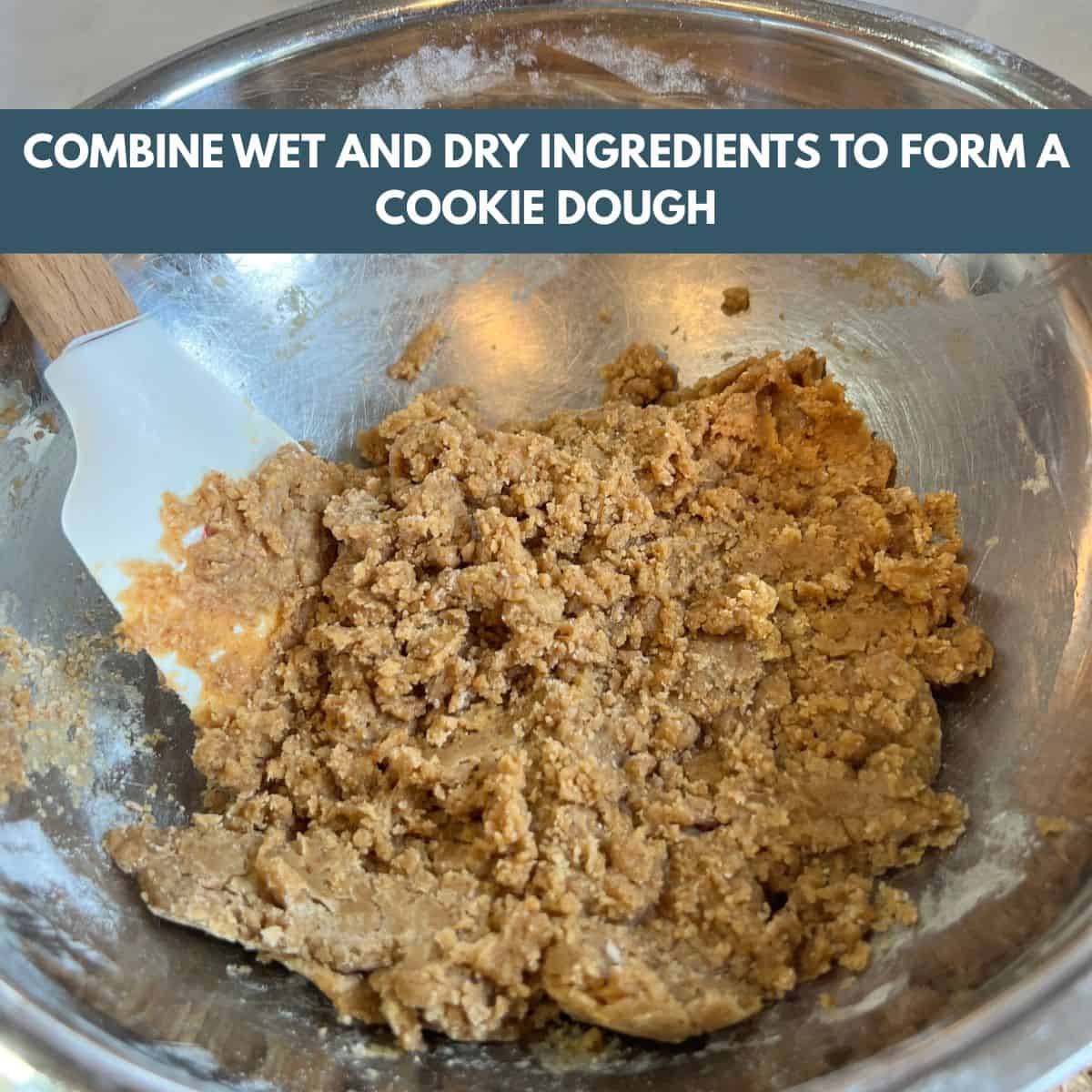 healthier sugar cookie dough in a bowl