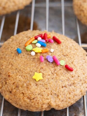 Healthy Coconut sugar cookie with sprinkles